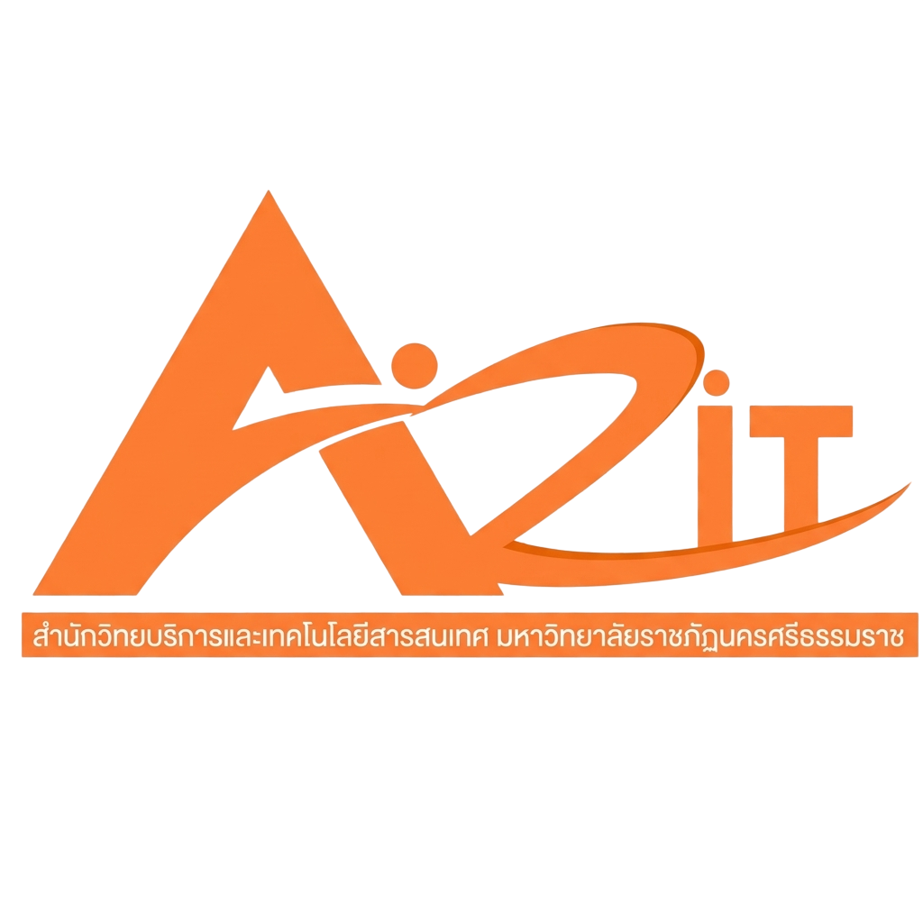 สำนักวิทยบริการและเทคโนโลยีสารสนเทศ มรภ.นครศรีธรรมราช Logo