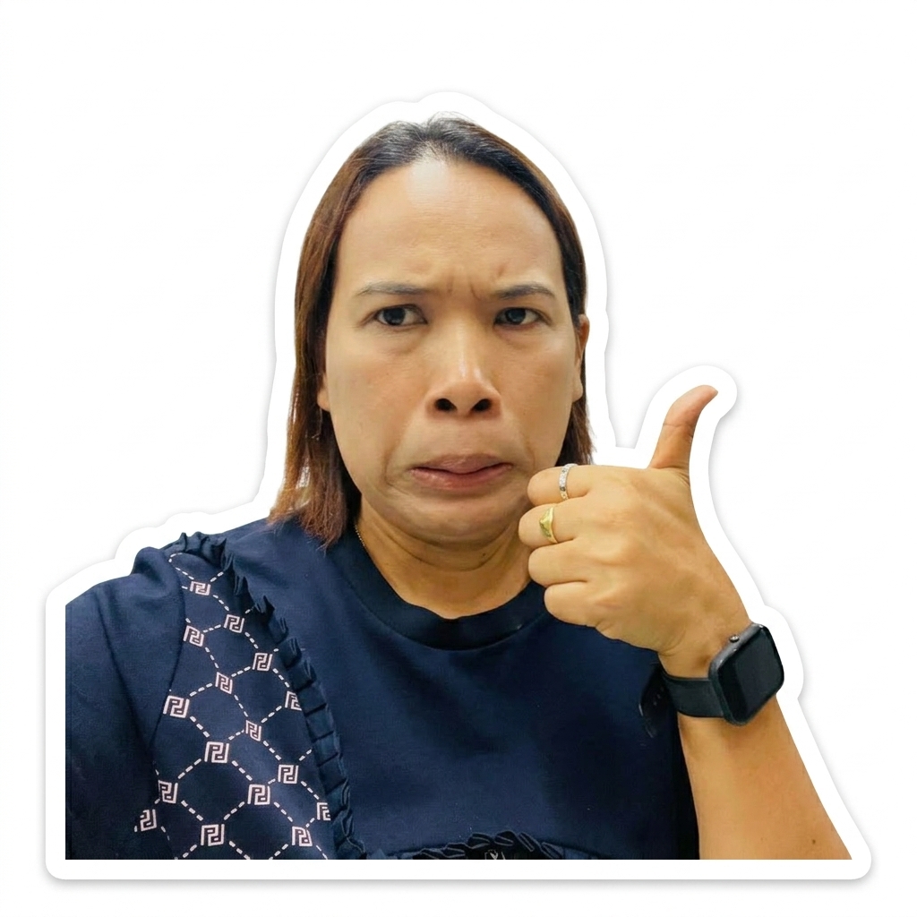 Thumbs up sticker
